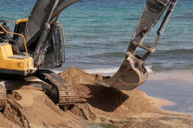 O büyük Ekskavatör inşaat  