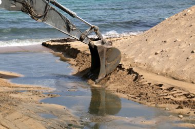 O büyük Ekskavatör inşaat  