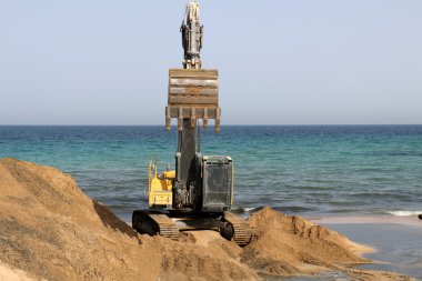 O büyük Ekskavatör inşaat  