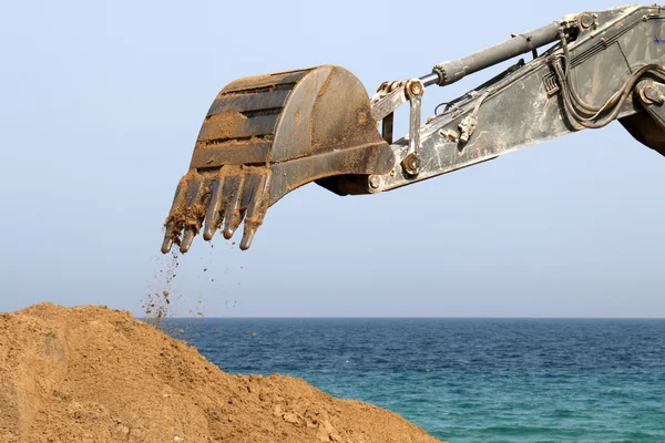 O büyük Ekskavatör inşaat  