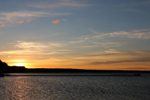 stock image Dawn on Lake Naroch 