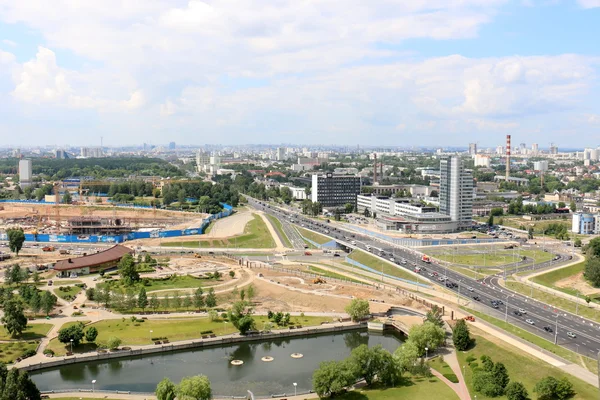 Minsk with a bird's-eye view — Stock Photo, Image