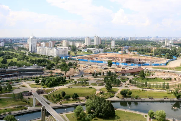 Minsk con vista de pájaro — Foto de Stock