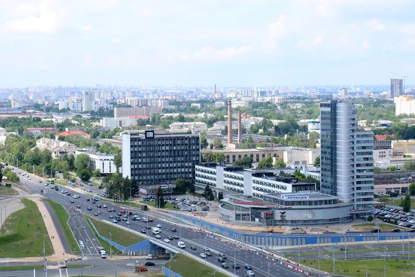 Minsk con vista de pájaro — Foto de Stock