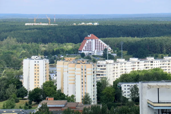 Minsk met een vogelvlucht bekijken — Stockfoto