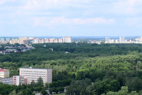 Minsk con vista a volo d'uccello — Foto Stock