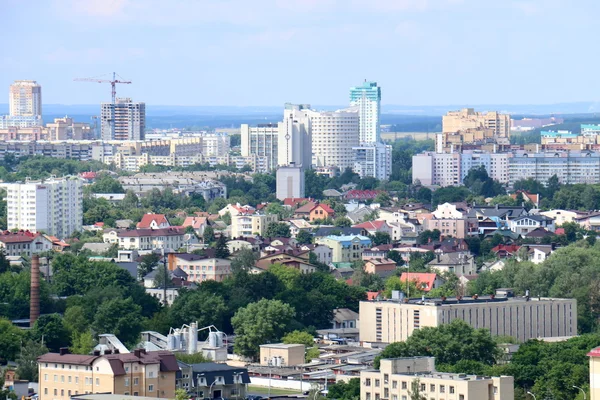 Minsk med fågelperspektiv — Stockfoto