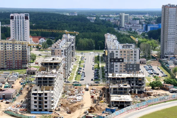 Minsk met een vogelvlucht bekijken — Stockfoto