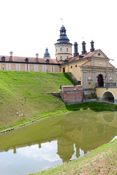 Ňasviž hrad na řece Tomeš — Stock fotografie