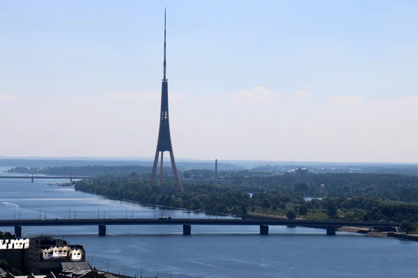 Huizen en daken van Riga — Stockfoto