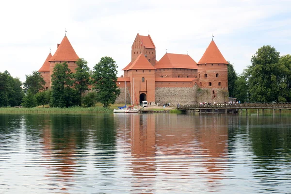 Тракайский замок в Литве — стоковое фото