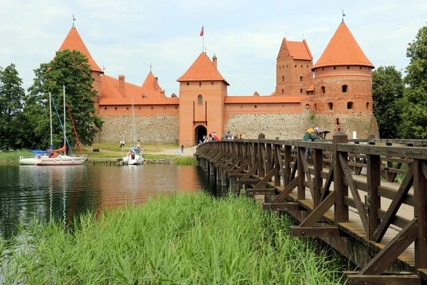 Castillo de Trakai en Lituania — Foto de Stock