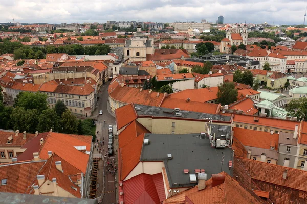Vilnius město z výšky — Stock fotografie