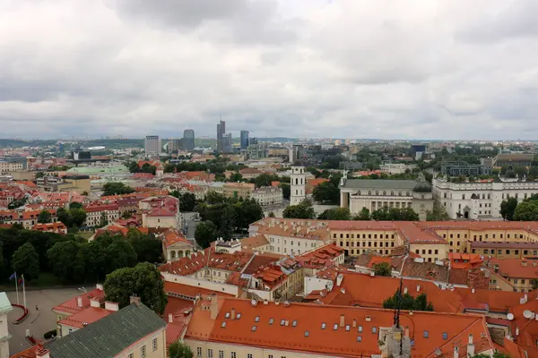 Vilnius město z výšky — Stock fotografie