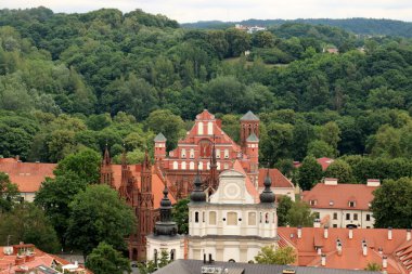 Vilnius şehir yukarıdan 