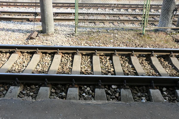 Ferrocarril en Letonia — Foto de Stock