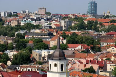 Vilnius Gediminas kaleden görünümü 