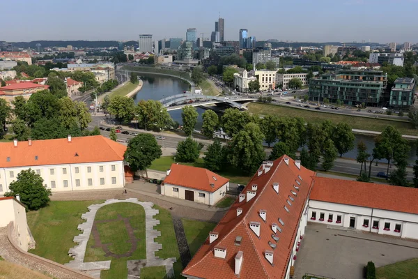 Pohled na Vilnius od hradu Gediminas — Stock fotografie