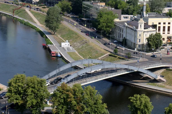 Visning af Vilnius fra Gediminas Slot - Stock-foto