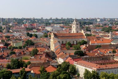 Vilnius Gediminas kaleden görünümü 