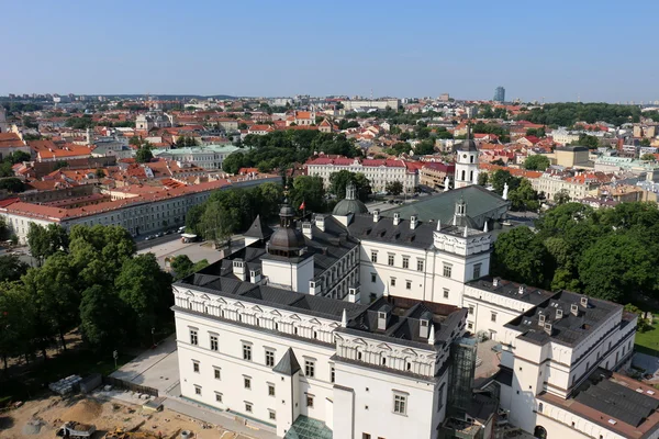 Pohled na Vilnius od hradu Gediminas — Stock fotografie