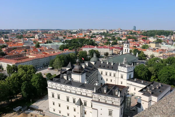 Pohled na Vilnius od hradu Gediminas — Stock fotografie