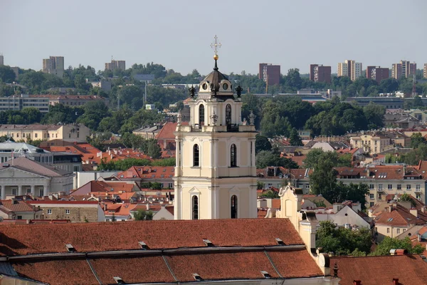 Weergave van Vilnius Gediminas kasteel — Stockfoto