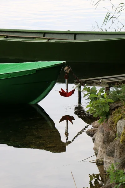 La barca è al molo — Foto Stock