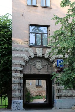 Riga şehirde yürümek 