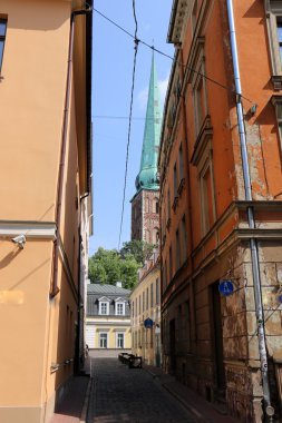 Riga şehirde yürümek 