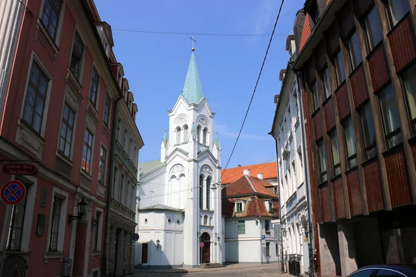 Passeggiata nella città di Riga — Foto Stock