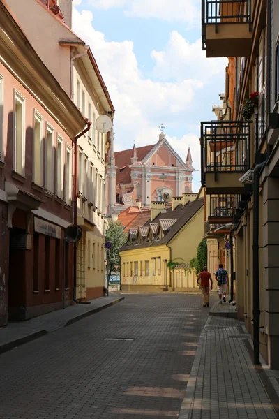 Прогулка по городу Вильнюсу — стоковое фото