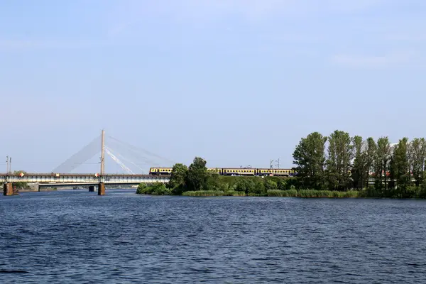 Вузькоколійка в Латвії — стокове фото