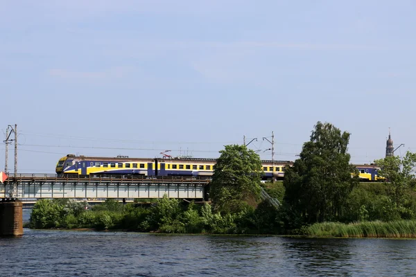 Ferrocarril en Letonia — Foto de Stock