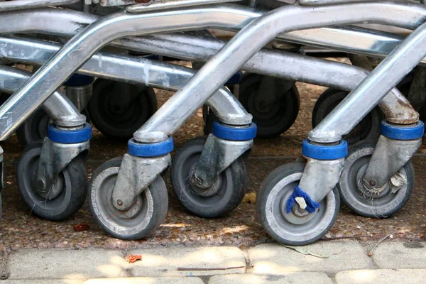 Handwagen Zum Transport Von Waren Und Gütern Auf Der Straße — Stockfoto