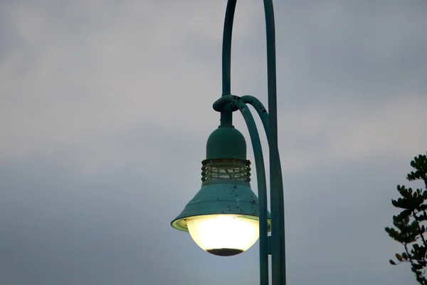 Lantern Design Street Lighting Big City Israel — Stock Photo, Image