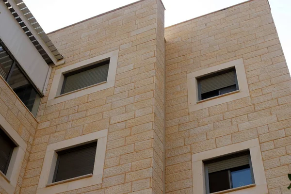 Архітектурні Деталі Будівництва Житла Ізраїлі — стокове фото