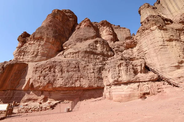 Les Piliers Salomon Dans Vallée Timna Près Eilat Dans Sud — Photo