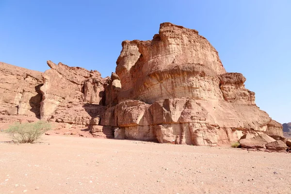 Les Piliers Salomon Dans Vallée Timna Près Eilat Dans Sud — Photo