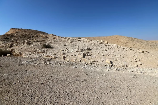 Landskap Negevöknen Södra Israel Öknen Upptar Israels Territorium — Stockfoto