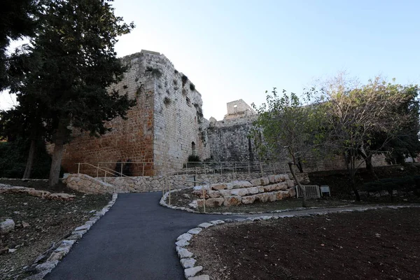 Forteresse Yehiam Château Féodal Bien Conservé Second Royaume Des Croisés — Photo