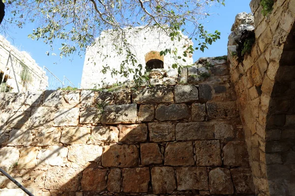 Yehiam Fortaleza Castillo Feudal Bien Conservado Del Segundo Reino Los — Foto de Stock