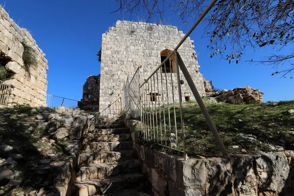 Yehiam Kalesi Haçlıların Kinci Krallığı Ndan Iyi Korunmuş Bir Feodal — Stok fotoğraf