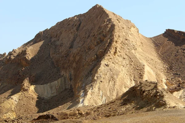 Paysages Montagne Dans Cratère Ramon Dans Désert Néguev Dans Sud — Photo