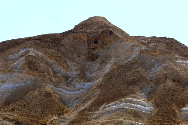 Paysages Montagne Dans Cratère Ramon Dans Désert Néguev Dans Sud — Photo