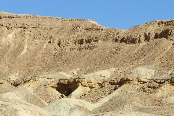 Mountain Scenery Ramon Crater Negev Desert Southern Israel Crater Long — Stock Photo, Image