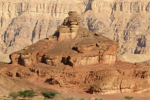 Όρη Eilat Στην Έρημο Negev Στο Νότιο Ισραήλ Βράχοι Αποτελούνται — Φωτογραφία Αρχείου