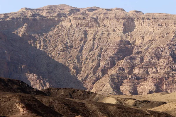 Eilat Hegység Negev Sivatagban Dél Izraelben Kövek Homokkövekből Magvakból Vulkáni — Stock Fotó