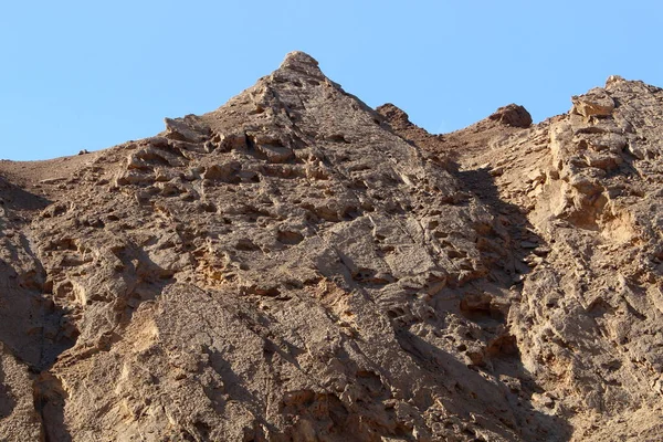 Góry Eilat Pustyni Negev Południowym Izraelu Skały Składają Się Piaskowców — Zdjęcie stockowe