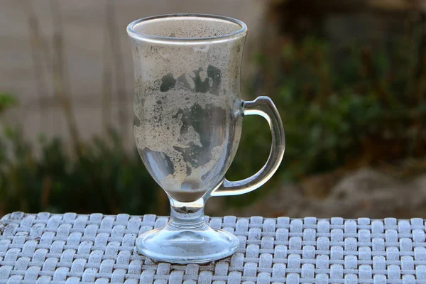 Vaso Café Sobre Una Mesa Restaurante — Foto de Stock